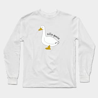 silly goose funny Long Sleeve T-Shirt